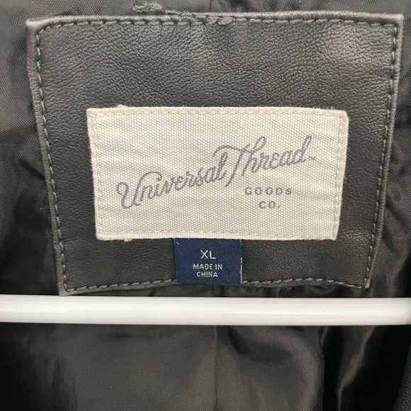 Black Feaux Leather Jacket - Picture 3 of 4